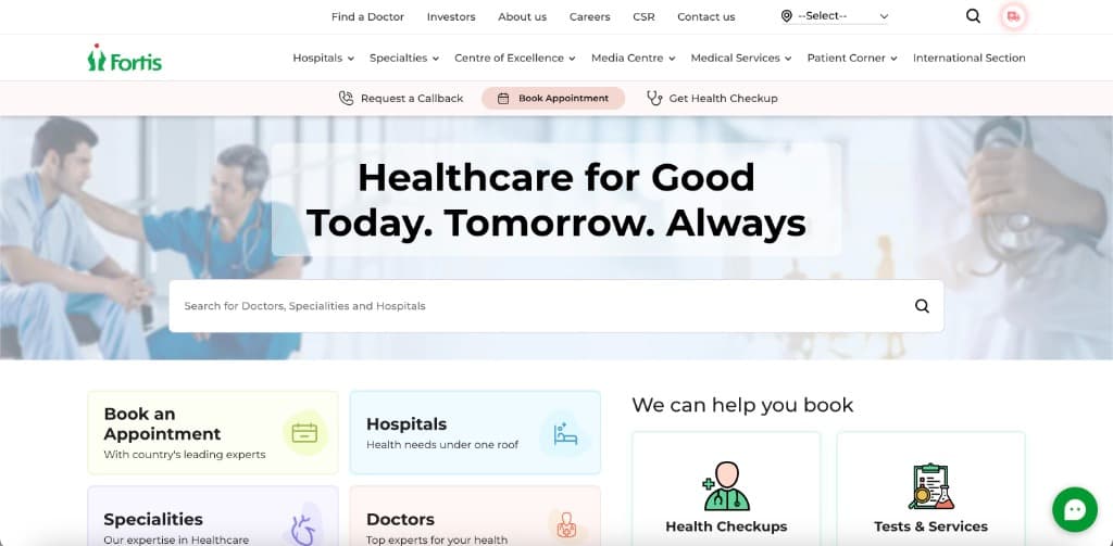 Fortis Healthcare Platform