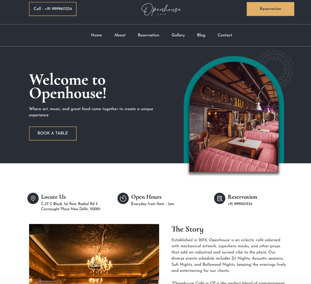 Openhouse Café Platform