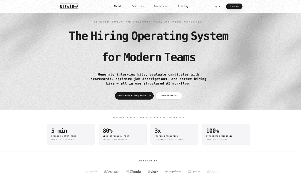 Rifair AI Platform