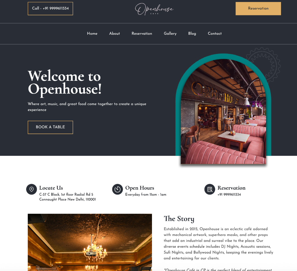 Openhouse Café Platform